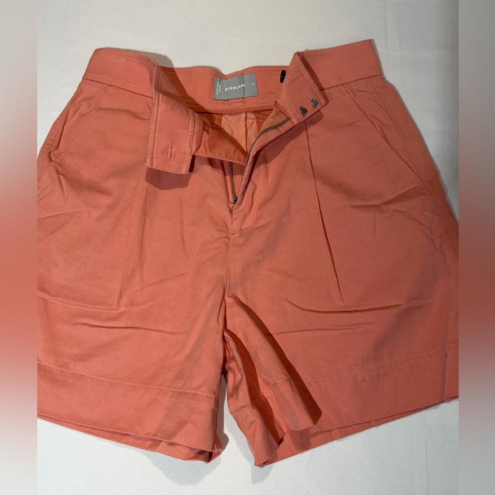Everlane The Draper Short Buttersmooth Tawny Pink Sz 8 Professional Preppy - Picture 4 of 8